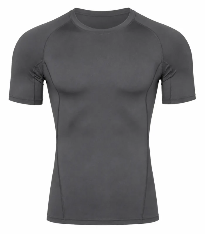 Compression Tee (Grey, Short Sleeve)