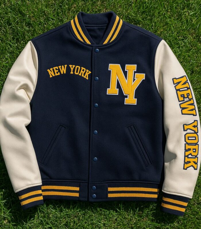 N Varsity Jacket (Navy / Cream)