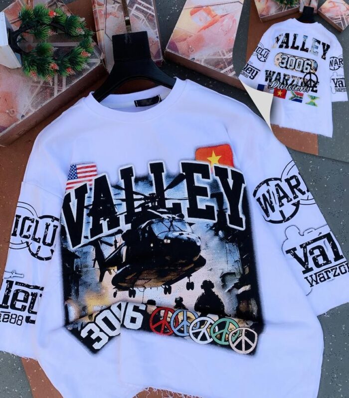 Valley Graphic Tee (White/Blue)