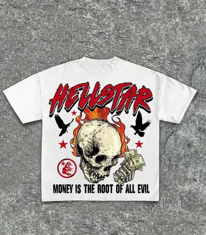 Skull Crown Graphic Tee (White)