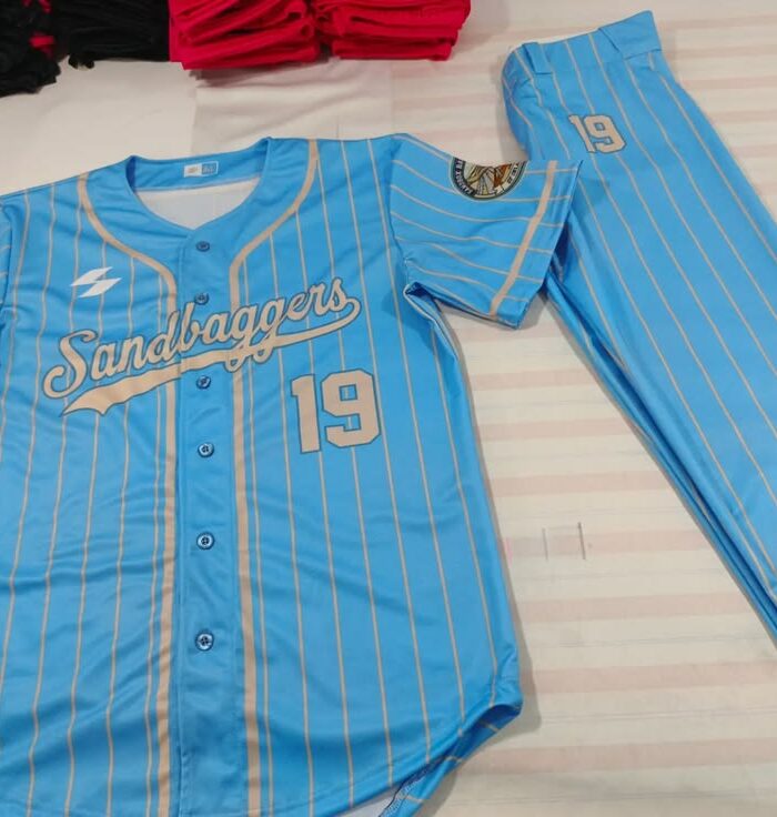 Pinstripe Baseball Uniform (White)