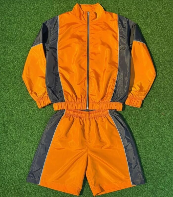 Orange / Black Windbreaker Set (Style A)