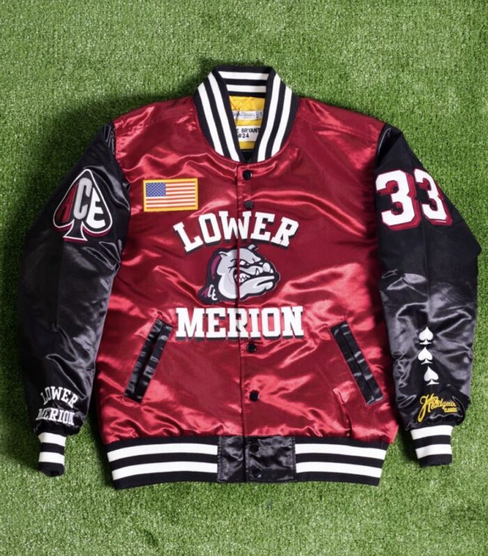 Lower Merion 33 Varsity Jacket (Maroon / Black)