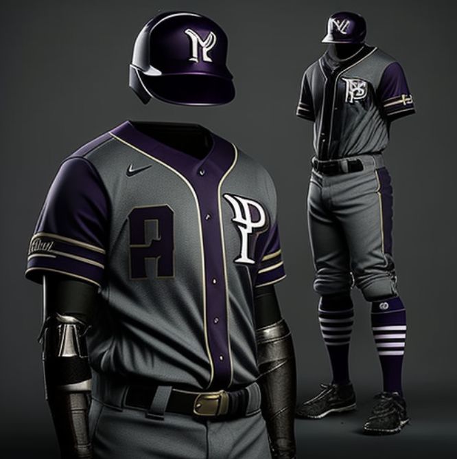 Baseball Uniform (Black / Grey)