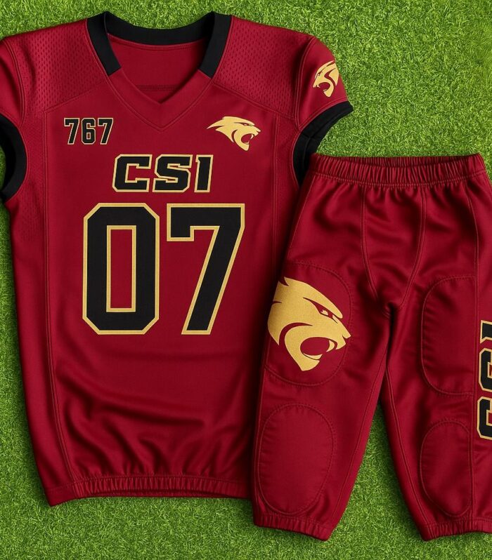 CSI Football Uniform (Maroon, #07)