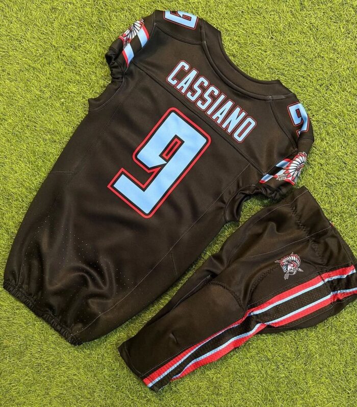 Casino Football Jersey (Brown / Black, #9)