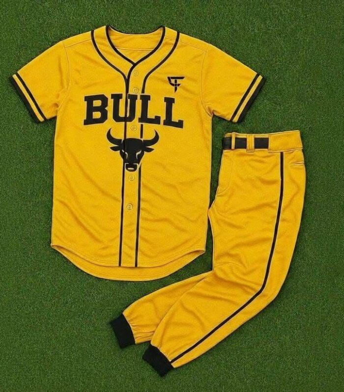 Bull Baseball Uniform (Yellow)