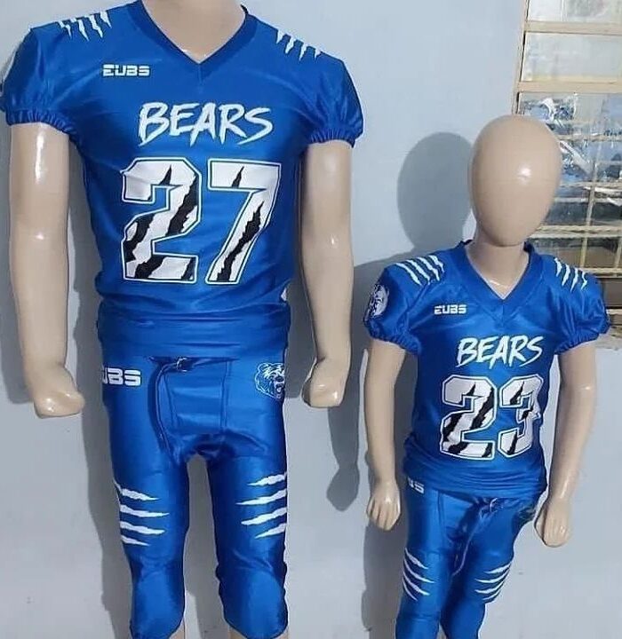 Bears Football Uniform (Blue, #22)