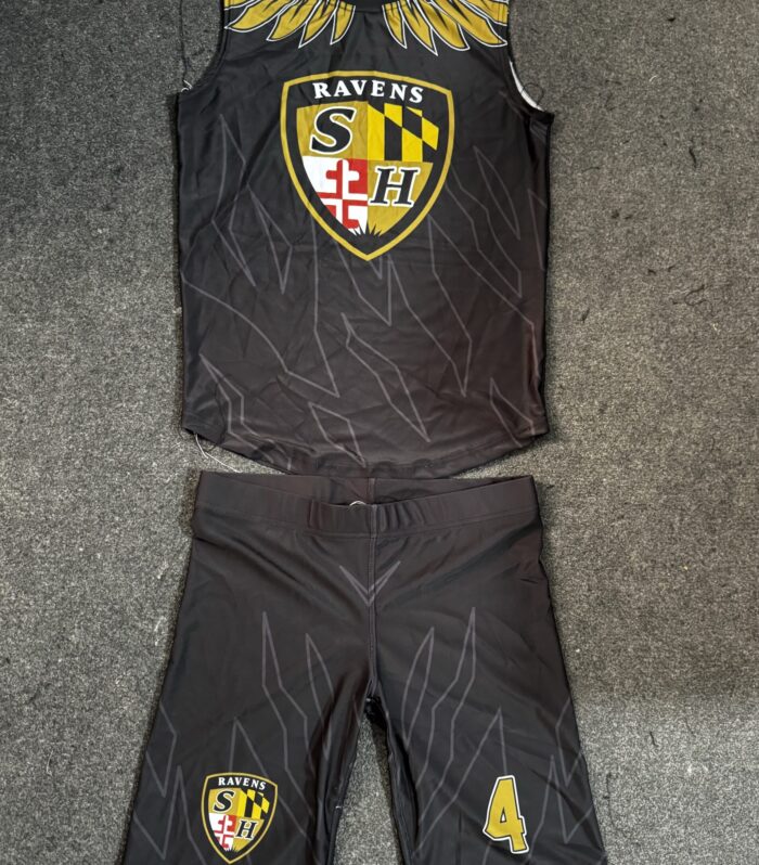 Flag Football Uniform (Black / Gold)