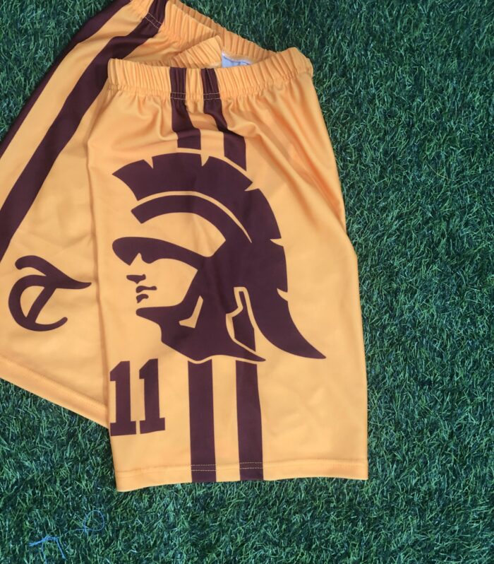Flag Football Jersey (Orange / Green, Logo Graphic)