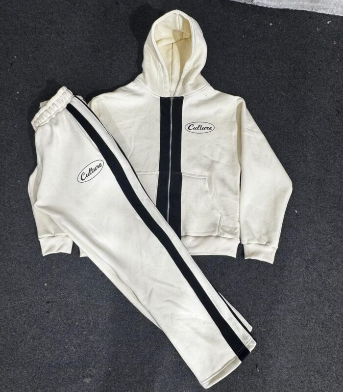 Basic Tracksuit (White / Cream)