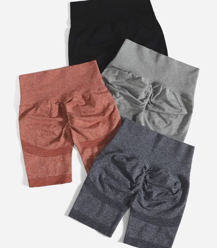 Grey & Pink Seamless Shorts (Duo Pack)