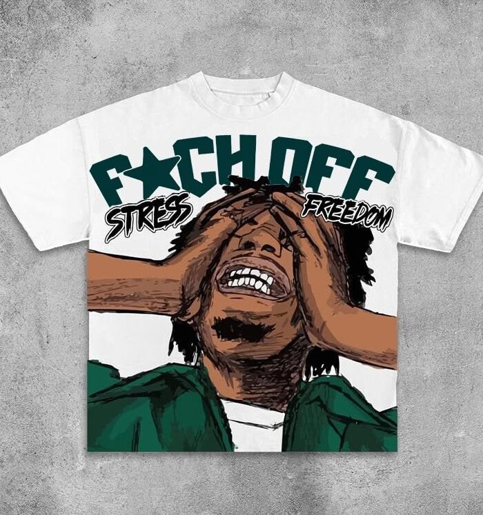 Stress Graphic Tee (White)
