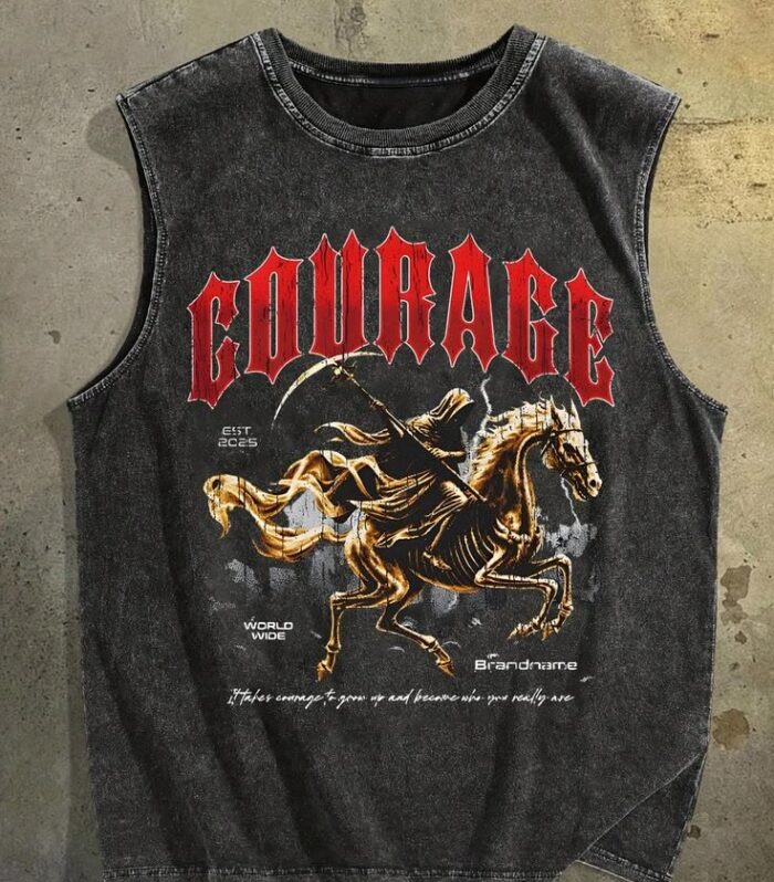 Courage Graphic Tank (Black)