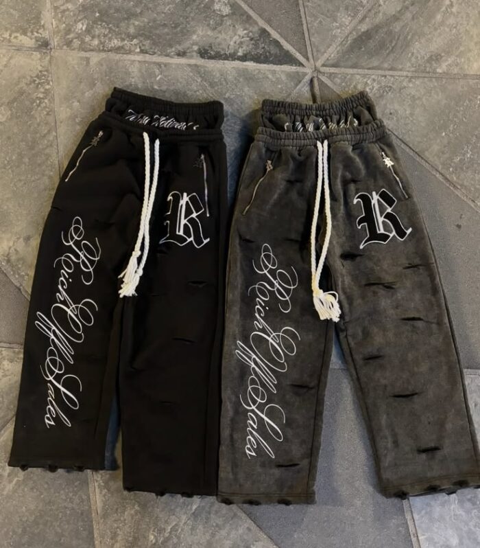 Graphic Joggers (Charcoal / Black)