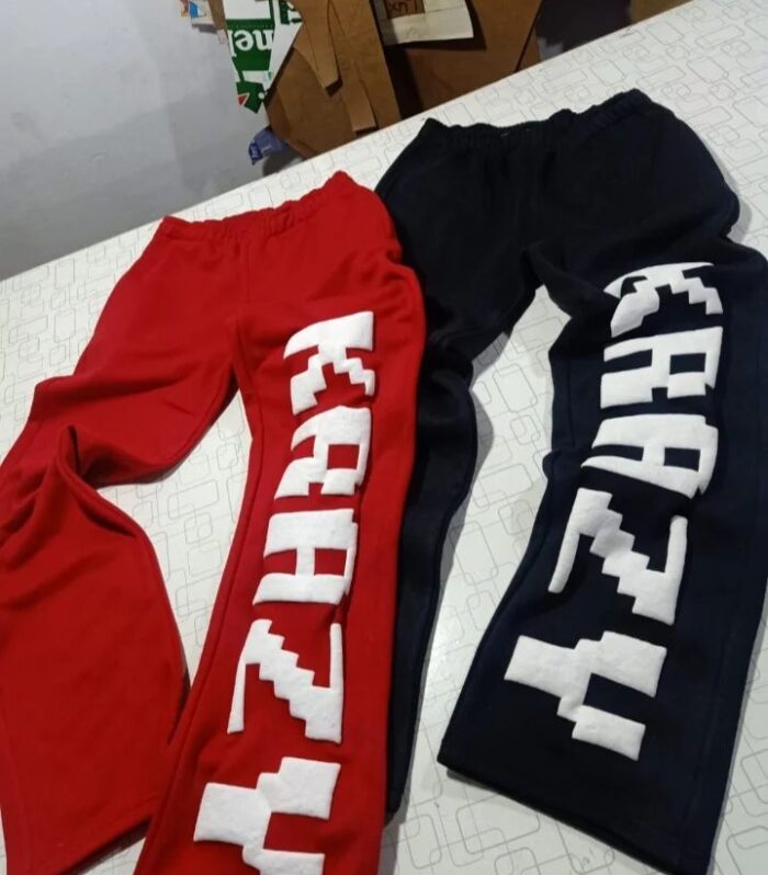 Krazy Graphic Joggers (Red / Black)