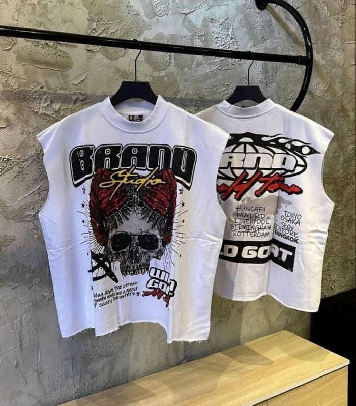 Skull Graphic Tee (White)