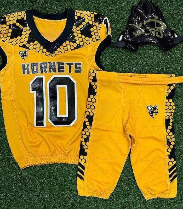 Hornets Football Uniform (Yellow / Black, #10)