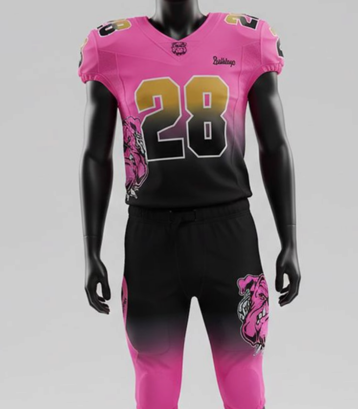 Football Uniform (Pink / Black, #20)