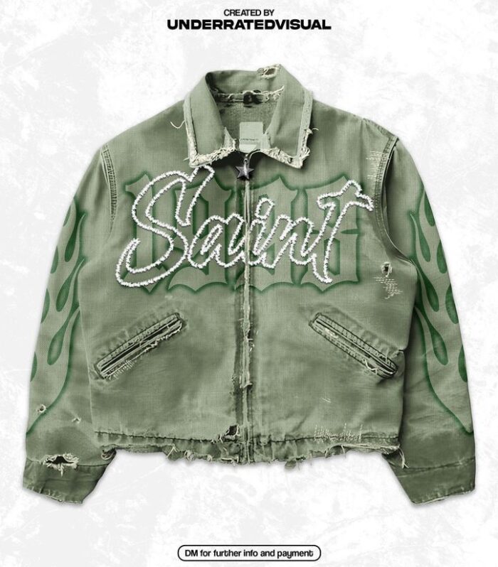 Denim Jacket (Green, Basic)
