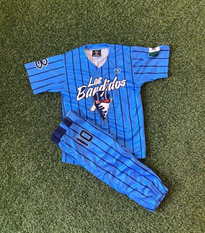 Pinstripe Baseball Uniform (Blue)