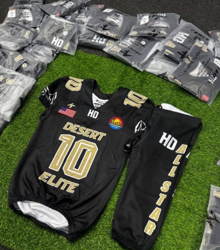 Ardent Elite Football Jersey (Black / Gold, #10)