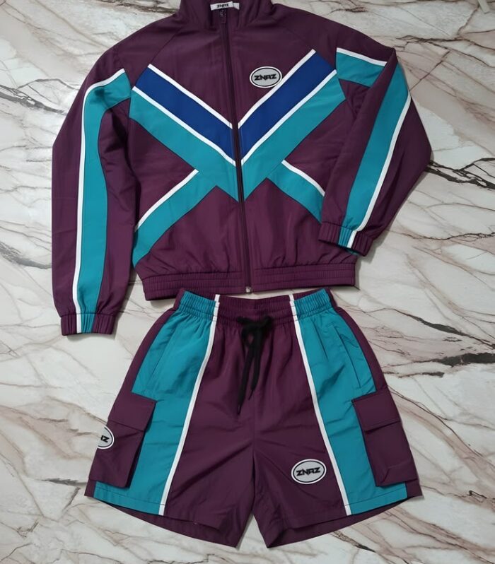 Purple / Teal Windbreaker Set
